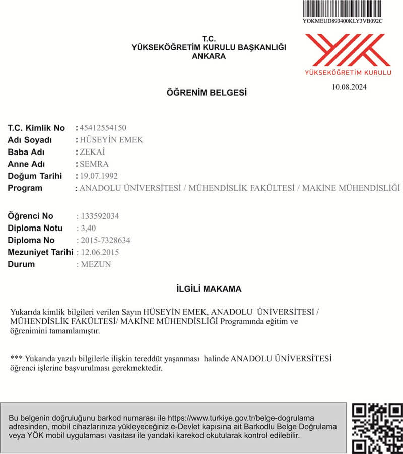 E-Devlet Onay Ekranı